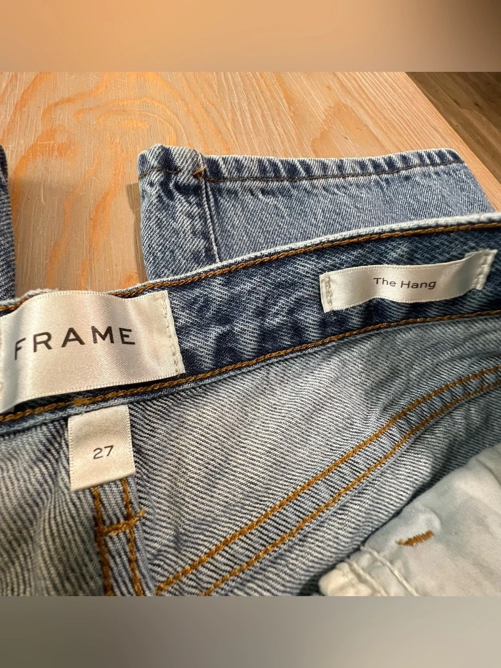 FRAME “the hang” jeans in color Seattle size 27 - Picture 5 of 11
